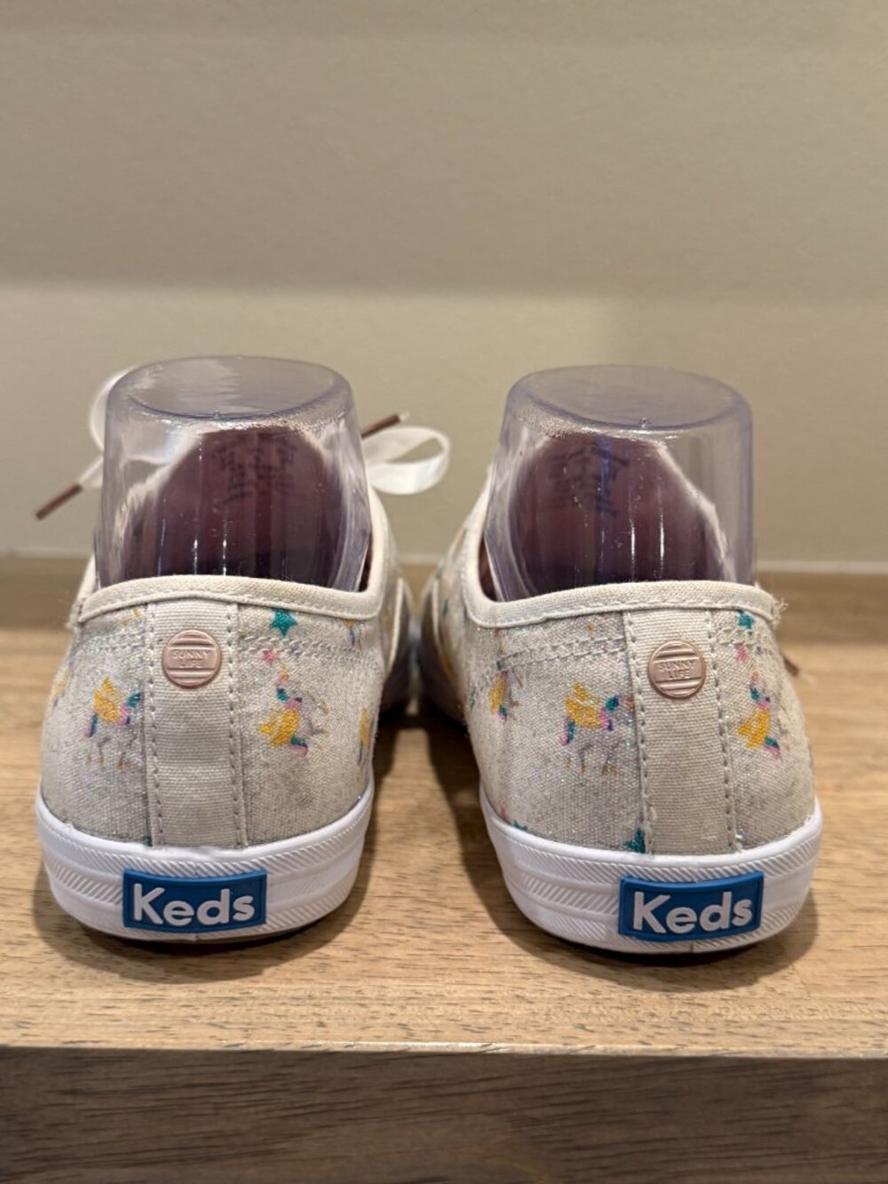 Keds x Sunnylife Champion Floral Print Sneakers White Pink Size 6 - Picture 6 of 8
